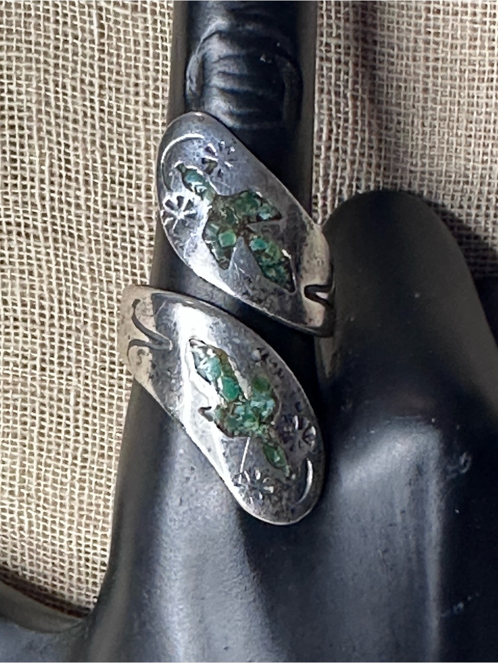 Native American Sterling SD William Singer Ring VTG Turquoise